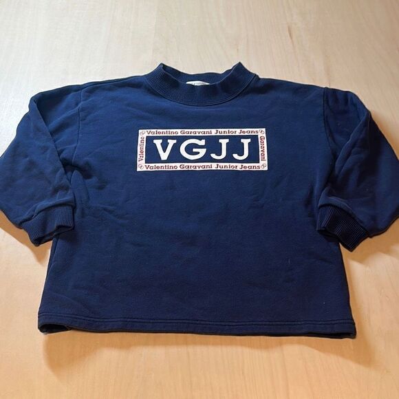 Vintage Y2K Valentino Garavani Junior Jeans VGJJ Sweatshirt Crewneck Size 120/S - Picture 1 of 5